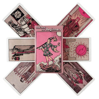 Pink Rider Tarot Cards Game for Beginners Divination Deck English