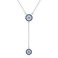 KALETINE Lucky Evil Eye Charm Necklace for Women Sterling 925 Silver