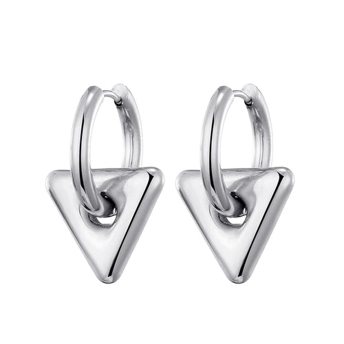 Star Charm Hoop Earrings Waterproof Chunky Classic Stainless Steel Heart Hoop Earrings KESLEY