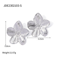 KESLEY Hypoallergenic Stylish Vintage Flower Stud Earrings Premium 18k