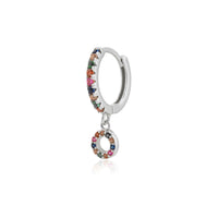 ANDYWEN 925 Sterling Silver Summer 26 Letter Rainbow CZ Charm Initial