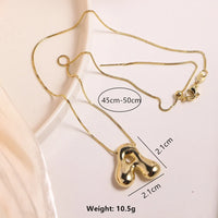 Name Bubble Letter Initial Necklaces Luxury Waterproof Gold Plated Balloon 26 Letter Jewelry Unisex KESLEY