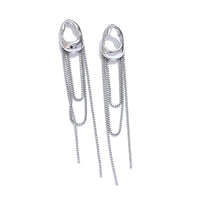 Yhpup 316L Stainless Steel Geometric Tassel Chain Drop Dangle Earrings