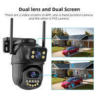 BELIA 4K 8MP WiFi Surveillance Camera, Dual Lens, 4X Digital Zoom, AI