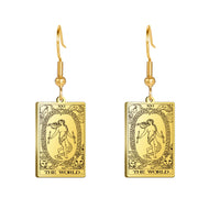 Tarot Card Hook Earrings KESLEY Unisex Psychic Jewelry Gifts