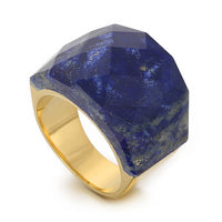 Bohemian Colorful Natural Stone Ring For Women Gold Silver Color