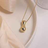 Name Bubble Letter Initial Necklaces Luxury Waterproof Gold Plated Balloon 26 Letter Jewelry Unisex KESLEY