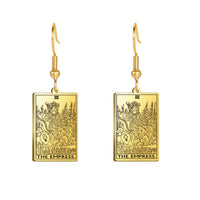 Tarot Card Hook Earrings KESLEY Unisex Psychic Jewelry Gifts