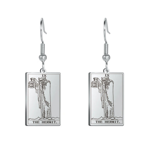 Tarot Card Hook Earrings KESLEY Unisex Psychic Jewelry Gifts