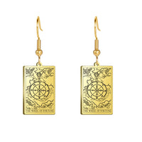 Tarot Card Hook Earrings KESLEY Unisex Psychic Jewelry Gifts