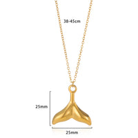 Pendant Necklaces 18K Gold Plated Waterproof Jewelry Stainless Steel Necklaces For Women Pendants