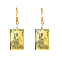 Tarot Card Hook Earrings KESLEY Unisex Psychic Jewelry Gifts