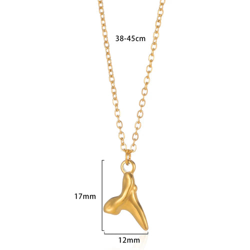 Pendant Necklaces 18K Gold Plated Waterproof Jewelry Stainless Steel Necklaces For Women Pendants