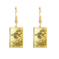 Tarot Card Hook Earrings KESLEY Unisex Psychic Jewelry Gifts