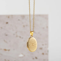 Locket Necklace 18K Gold Plated Jewelry Pendant Necklaces