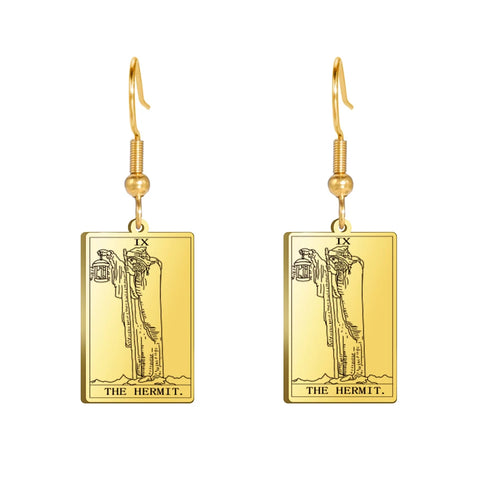 Tarot Card Hook Earrings KESLEY Unisex Psychic Jewelry Gifts