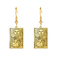 Tarot Card Hook Earrings KESLEY Unisex Psychic Jewelry Gifts