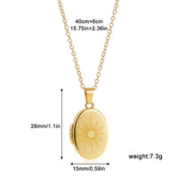 Locket Necklace 18K Gold Plated Jewelry Pendant Necklaces