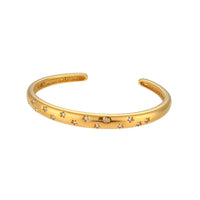 Gold Bangle Bracelets 18K Gold Plated Stacking Waterproof Luxury Jewelry KESLEY