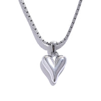 KESLEY High Quality 316l Stainless Steel Heart Love Pendant Necklace