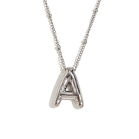 Initial Bubble Letter Necklace Luxury Tarnish Free Jewelry Unisex Name Personalized Necklaces KESLEY