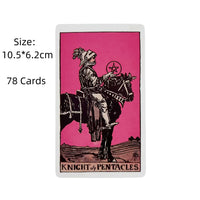 Pink Rider Tarot Cards Game for Beginners Divination Deck English