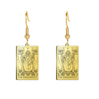 Tarot Card Hook Earrings KESLEY Unisex Psychic Jewelry Gifts