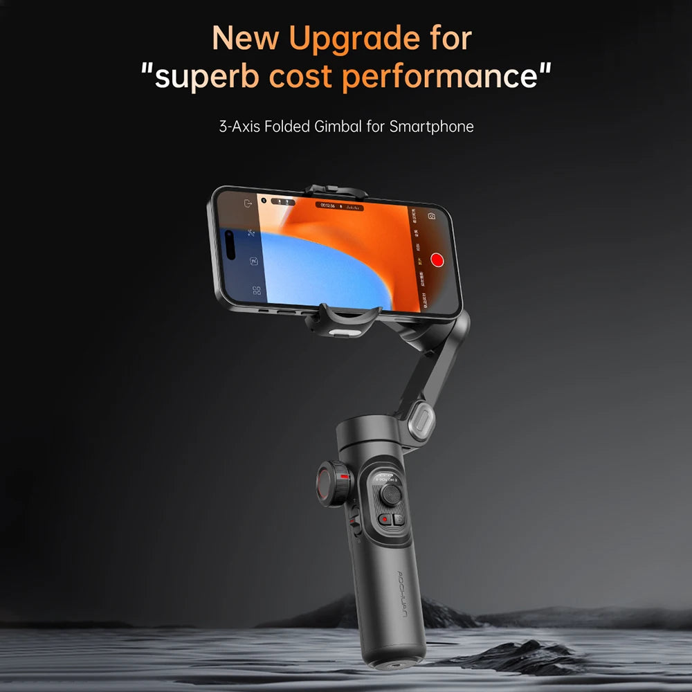 AOCHUAN 3-Axis Handheld Gimbal Stabilizer for Smartphone with Fill