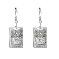 Tarot Card Hook Earrings KESLEY Unisex Psychic Jewelry Gifts