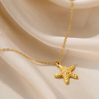 Pendant Necklaces 18K Gold Plated Waterproof Jewelry Stainless Steel Necklaces For Women Pendants