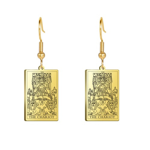 Tarot Card Hook Earrings KESLEY Unisex Psychic Jewelry Gifts