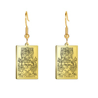 Tarot Card Hook Earrings KESLEY Unisex Psychic Jewelry Gifts