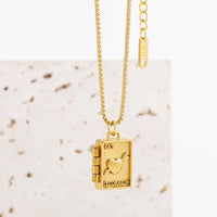 Locket Necklace 18k gold plated Stainless Steel Photo Pendant Necklace