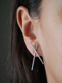 X Metal Brooklyn .925 Sterling Silver Waterproof Hypoallergenic Earrings