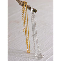 KESLEY Classic Double Layer Exquisite Chain Stainless Steel Stylish