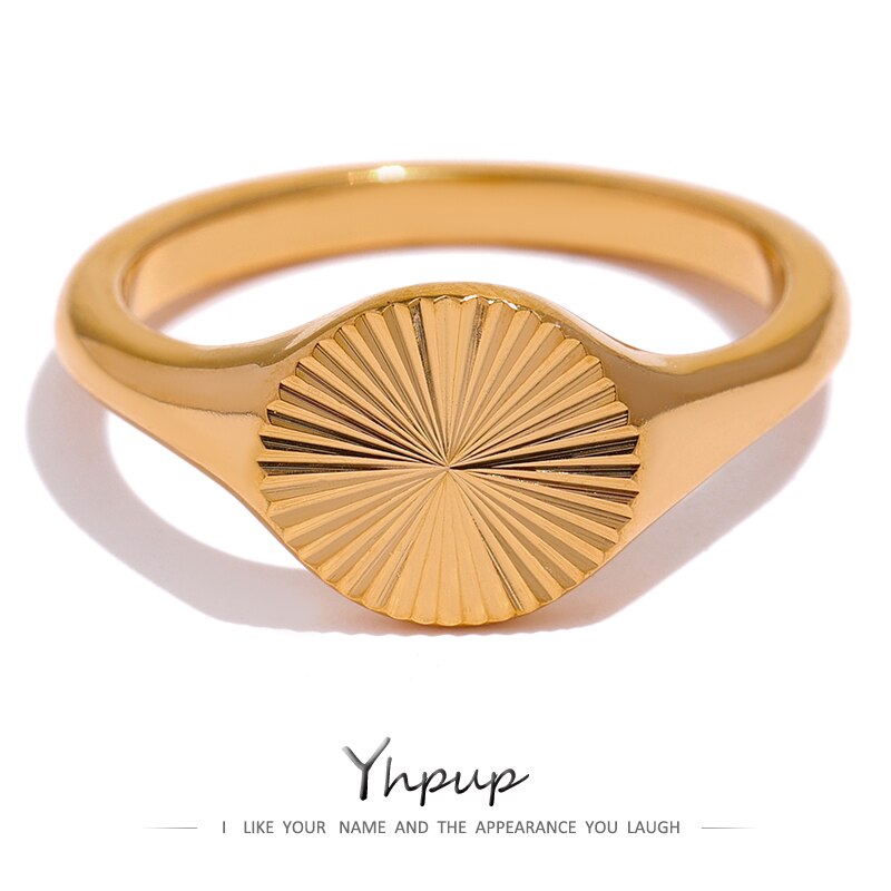 Stainless Steel Ring Statement | Metal Plated Ring Stainless | Yhpup