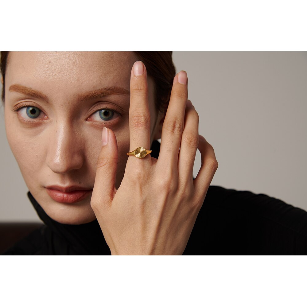 Stainless Steel Ring Statement | Metal Plated Ring Stainless | Yhpup