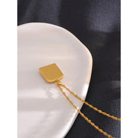 Sun Pendant Necklace Waterproof Gold Plated Stainless Steel Abstract Necklace | Necklace Sun Pendant | Pendant Sun