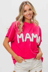 KESLEY Mama Shirt Round Neck Short Sleeve T-Shirt