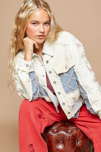 jacket, jackets, womens jackets, button up jacket, distressed jacket, distressed sweater, embroidered sweater, embroidered clothing, patchwork, patchwork clothing, loose fit, loose jackets, loose womens clothing, boho fashion, boho aesthetic, 90s fashion, 80s fashion, y2k fashion, 2000s fashion, gift ideas, holiday gifts, holiday outfits, outfit ideas, outfit inspo, fitspo, aesthetic jacket, aesthetic sweater, cool jacket, graphic jacket, graphic sweater, cropped jacket, cropped sweater, crop top, kesley