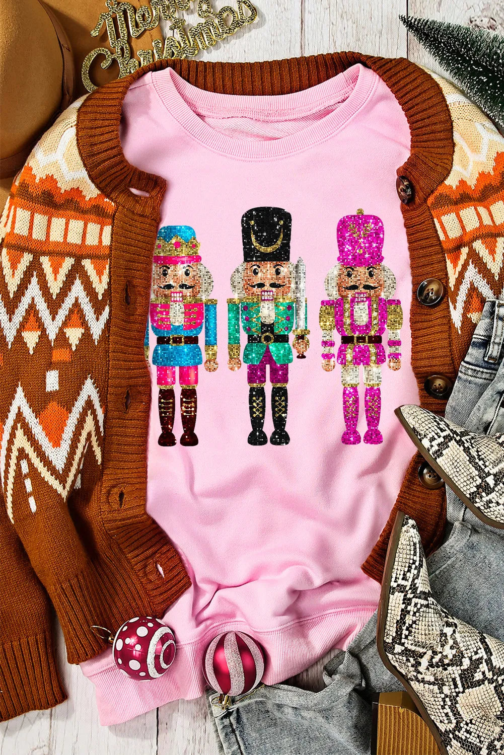 sweaters, christmas sweaters, ugly christmas sweaters, slouchy sweaters, holiday sweaters, cute sweaters, christmas gifts, gift ideas, ugly christmas sweater, fashionable christmas sweaters, nutcracker, nutcracker christmas sweater, sequin design christmas sweater, secert santa gifts, sweaters for christmas eve, cozy christmas sweaters, ugly sequins christmas sweater, 