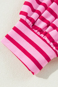 pink stripped sweatshirt, pink sweatshirt, pink long sleeve , stripe pattern , stripped sweatshirt, cute sweatshirt, womens sweatshirts, comfortable , womens lounge wear , casual sweatshirts , 2024 trends , kesley fashion, trendy sweatshirts , womens casual sweatshirts , tiktok trends, stripe trend , pink and red stripes , cute and comfy, winter and fall trends , cute gift ideas , everyday sweatshirts , womens basics, school sweatshirts,  womens basics, fashionable sweatshirts, everyday basics , girly