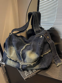 handbag, crossbody bag, jean bag, denim bag, distressed bag, bags for school, bags for work, alt bags, alt backpack, alternative fashion, alt fashion, y2k fashion, y2k accessories, 90s fashion, 80s fashion, 2000s fashion, 2000s accessories, alt accessories, cool bags, distressed denim, trending bags, pinterest bags, adjustable bags, distressed jean, gothic fashion, goth accessories, emo fashion, emo accessories, grunge outfits, grunge clothing, outfit ideas, outfit inspo, fitspo, tiktok accessories, kesley