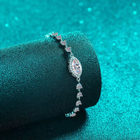 Women's Adjustable Bracelet 1 Carat Moissanite 925 Sterling Silver Jewelry Fine Jewelry Luxury