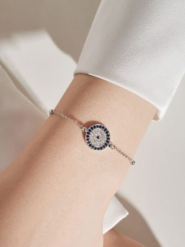 nice evil eye bracelets, fine jewelry evil eye jewelry, big evil eye bracelets, round evil eye bracelets, dainty evil eye bracelets, gift ideas, graduation jewelry gift ideas ,  birthday gift jewelry ideas, tarnish free jewelry, white gold bracelets, evil eye bracelets, luxury fashion, nice jewelry, kesley jewelry, new womens fashion, chkra jewelry, bracelets for good luck, white gold evil eye bracelets