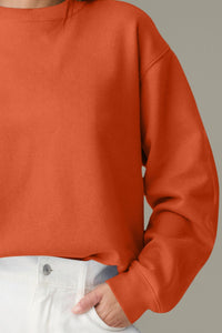 Round Neck Long Sleeve Sweatshirt