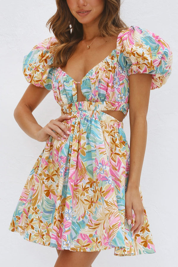 dresses, clothes, womens clothing, nice dresses, cute dresses, short dresses, balloon sleeve dresses, mini dress, dresses with side cutout, waist cutout dresses, designer dresses, spring fashion, dresses for vacation, vacation outfit ideas, birthday gifts, birthdya dresses, lunch outfit ideas, new womens fashion, nice clothes, cheap clothes