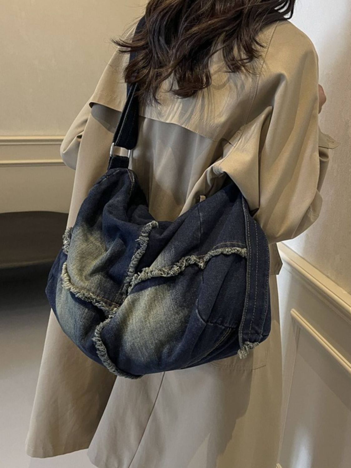 handbag, crossbody bag, jean bag, denim bag, distressed bag, bags for school, bags for work, alt bags, alt backpack, alternative fashion, alt fashion, y2k fashion, y2k accessories, 90s fashion, 80s fashion, 2000s fashion, 2000s accessories, alt accessories, cool bags, distressed denim, trending bags, pinterest bags, adjustable bags, distressed jean, gothic fashion, goth accessories, emo fashion, emo accessories, grunge outfits, grunge clothing, outfit ideas, outfit inspo, fitspo, tiktok accessories, kesley