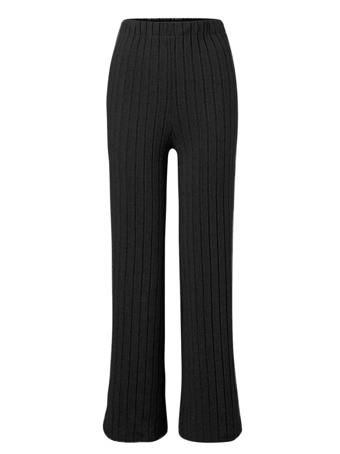 Outfit Set 100% Cotton Premium Luxury Womens Fashion Ribbed Mock Neck Long Sleeve Top and Pants Two Piece Set t