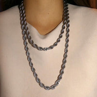 chains, twist chain, waterproof jewelry, waterproof necklaces, twisted chains, twisted jewelry, nice necklaces, nice necklace, luxury necklaces, tarnish free necklaces, tarnish free jewelry, gift ideas, 18 inch chains, 26 inch chains, 20 inch chain, nice jewelry,  nice necklaces, kesley fashion, white gold necklaces, white gold necklaces for men, white gold necklaces for women, thick necklaces for men, thick necklaces for women